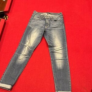 Women’s Faded Blue Skinny Jeans